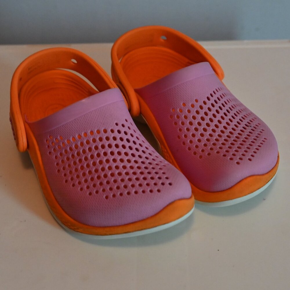Crocs Lite Ride Toddler Clog 360 NEW Taffy Pink Zesty Orange Childs C9